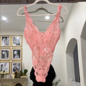 Vintage Gold Label Victoria’s Secret Pink Chemise